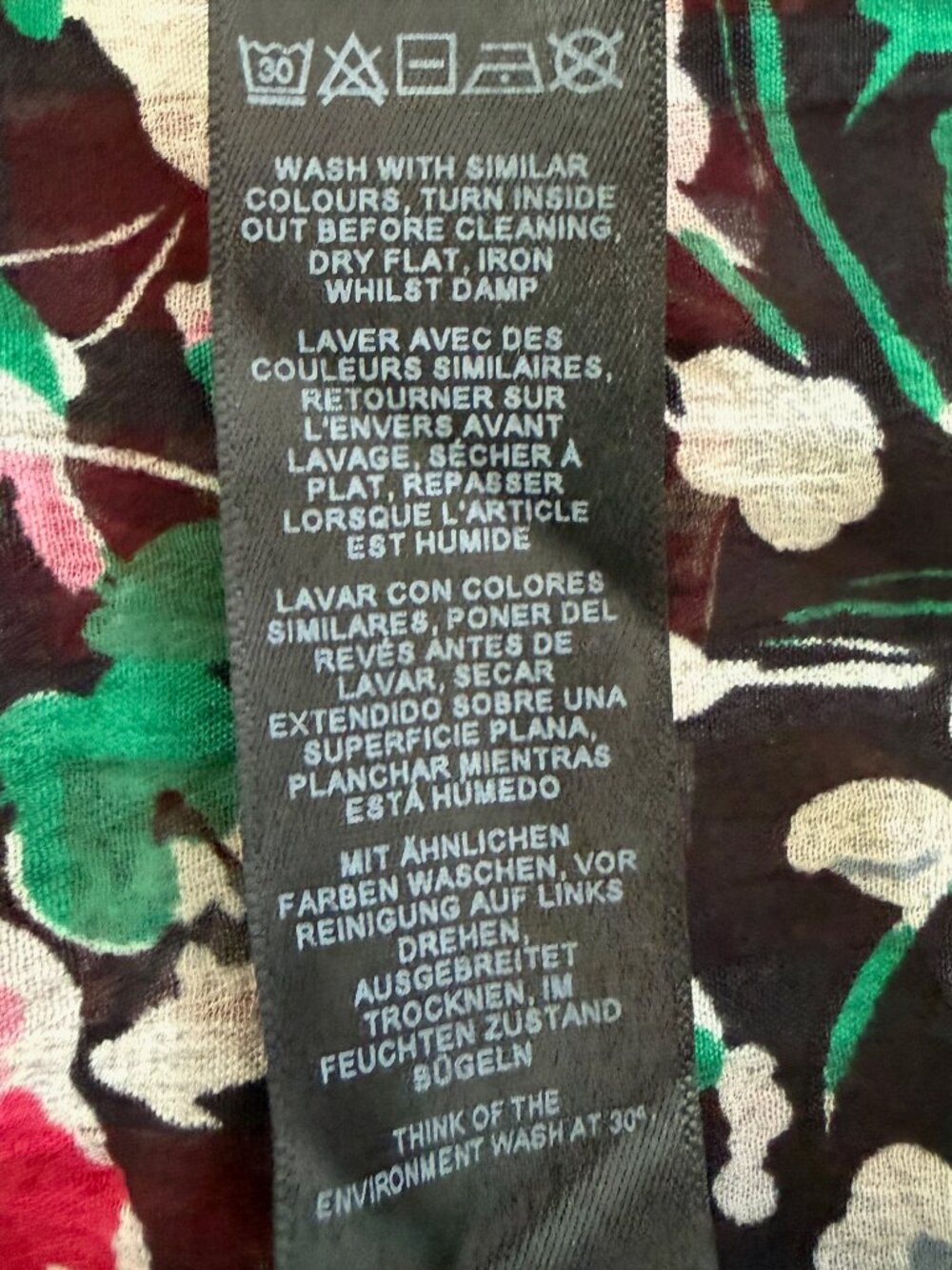 ASOS DESIGN Mixed Print Dress Size 8 - Picture 14 of 15